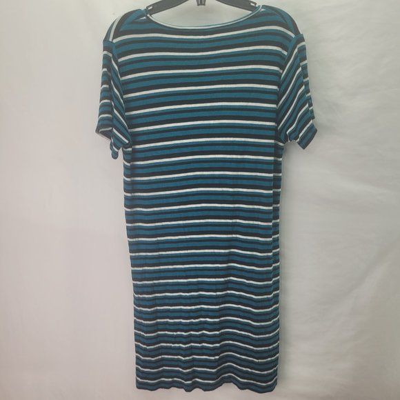 Obey Worldwide Women's T-Shirt Dress Striped - Size Small - Picture 2 of 5